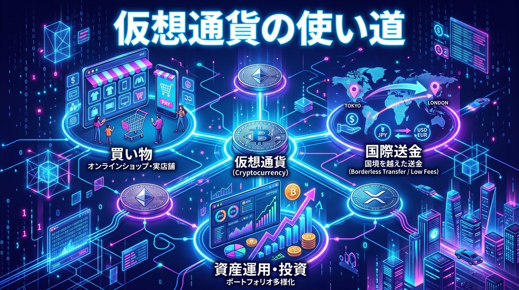 仮想通貨でできること｜投資だけではない使い道