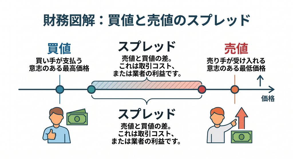 スプレッドの仕組み図解